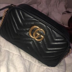 Small GG Marmont 2.0 Mattelassè Leather Camera Bag